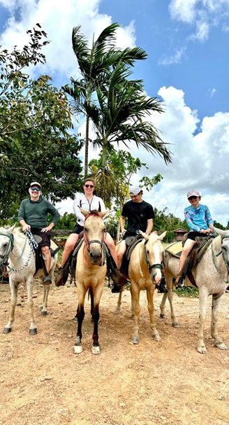 Horse back riding 